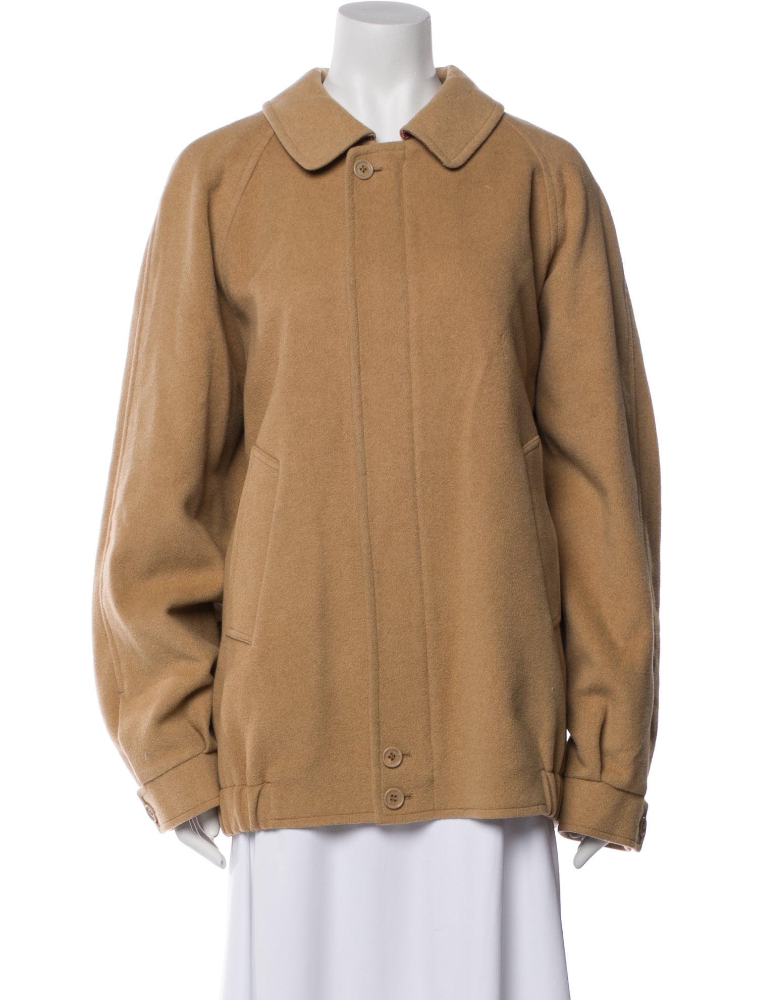 Burberry Vintage Camel Hair Bomber Jacket