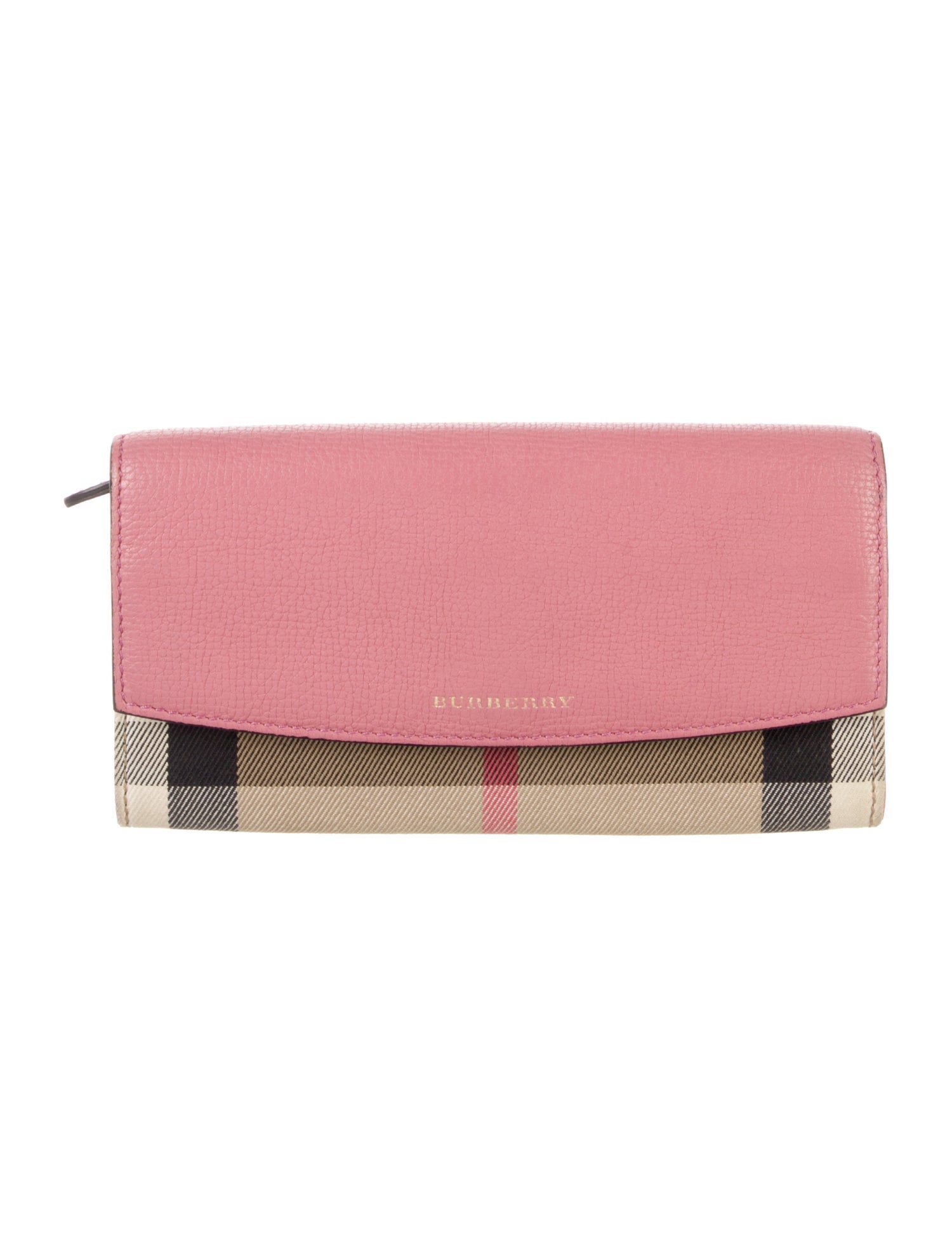 Burberry Nova Check Pattern Canvas Continental Wallet