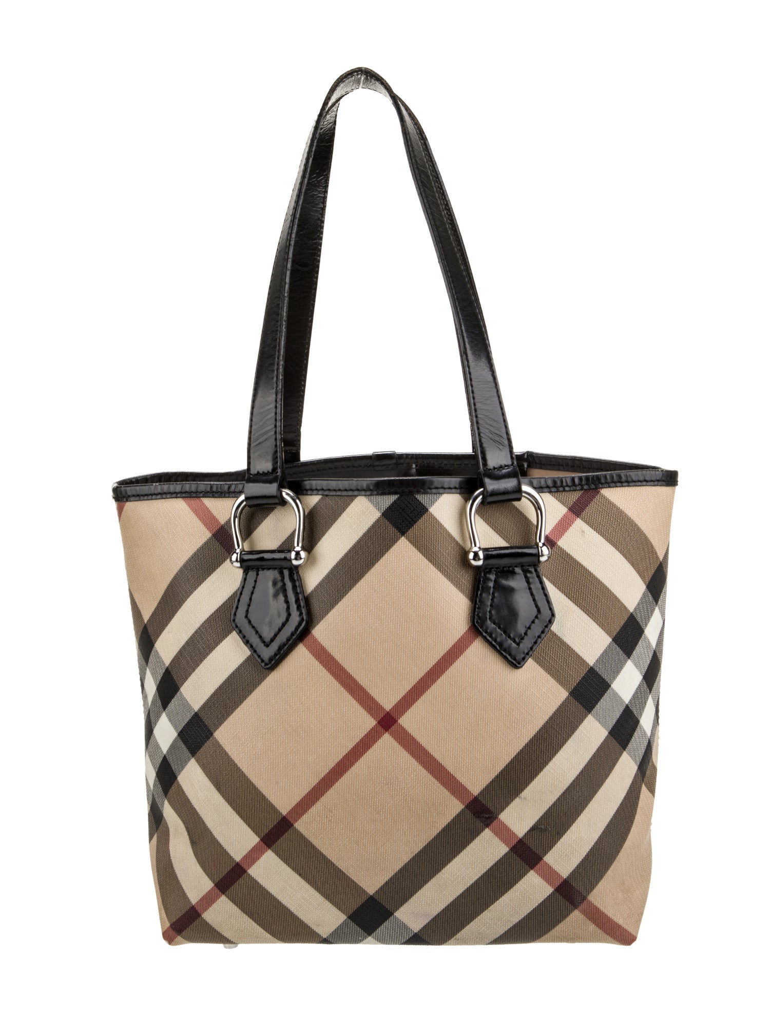 Burberry Super Nova Check Top Handle Bag
