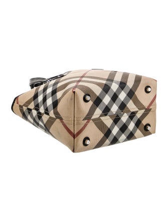Burberry Super Nova Check Top Handle Bag
