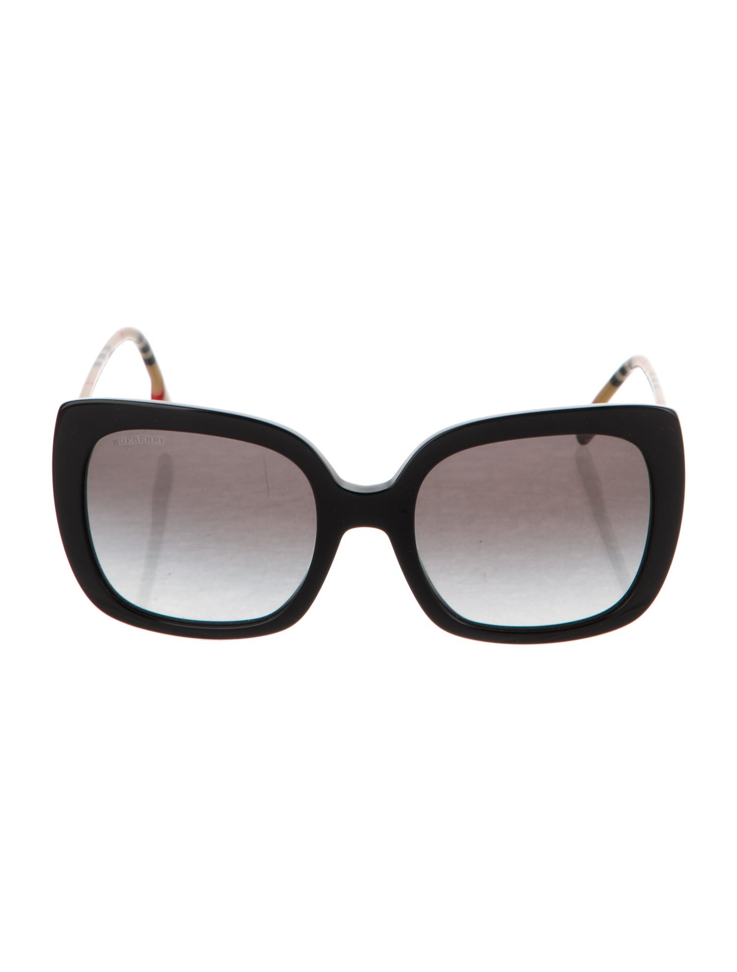 Burberry House Check Pattern Oversize Sunglasses