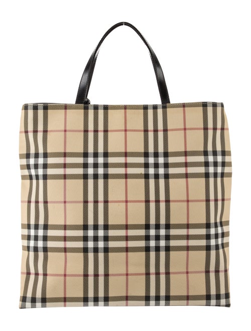 Burberry Nova Check Top Handle Bag