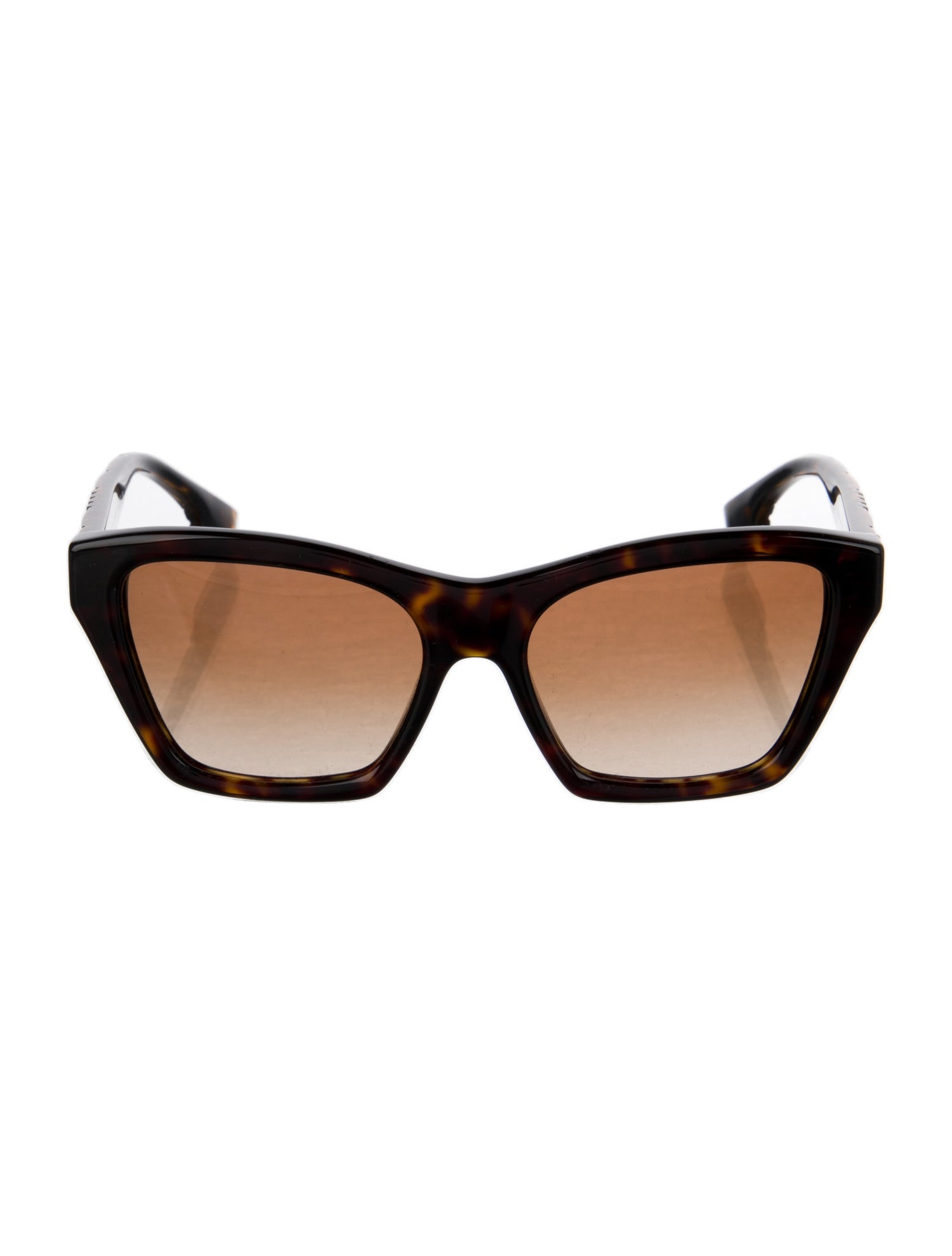 Burberry Exploded Check Pattern Cat-Eye Sunglasses