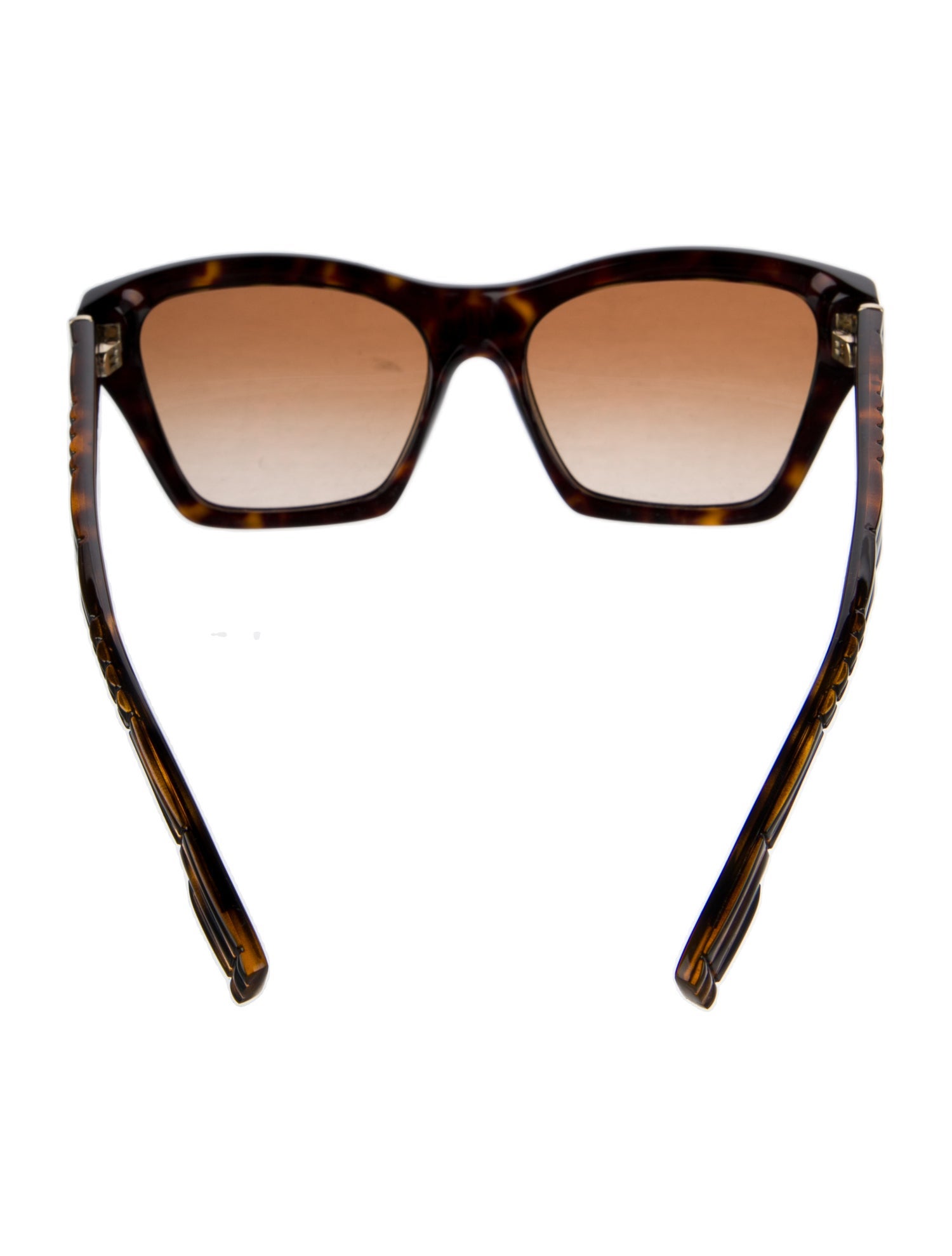 Burberry Exploded Check Pattern Cat-Eye Sunglasses
