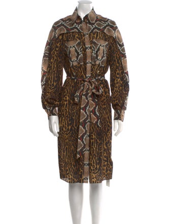 Burberry Silk Knee-Length Dress