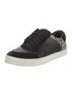 Burberry House Check Pattern Leather Sneakers