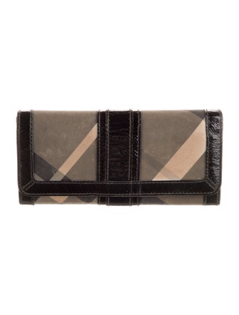 Burberry Exploded Check Pattern Continental Wallet