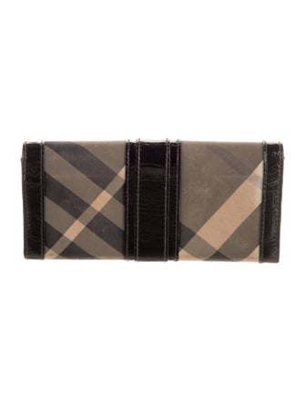 Burberry Exploded Check Pattern Continental Wallet