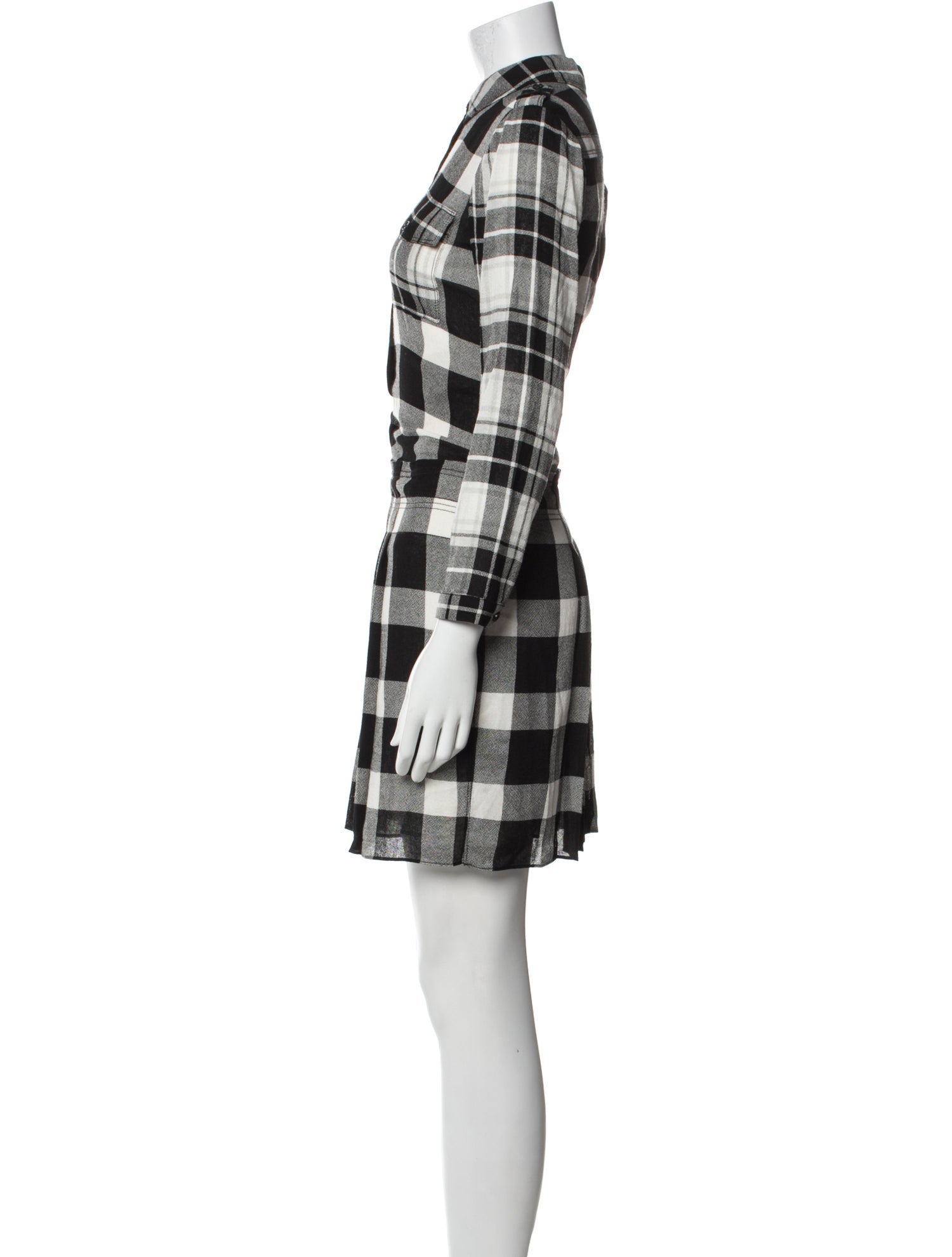 Burberry Plaid Print Mini Dress