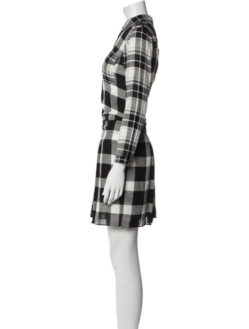 Burberry Plaid Print Mini Dress