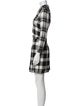 Burberry Plaid Print Mini Dress