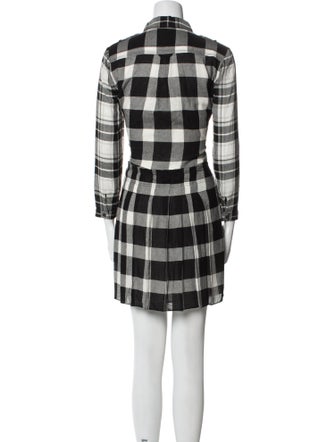 Burberry Plaid Print Mini Dress