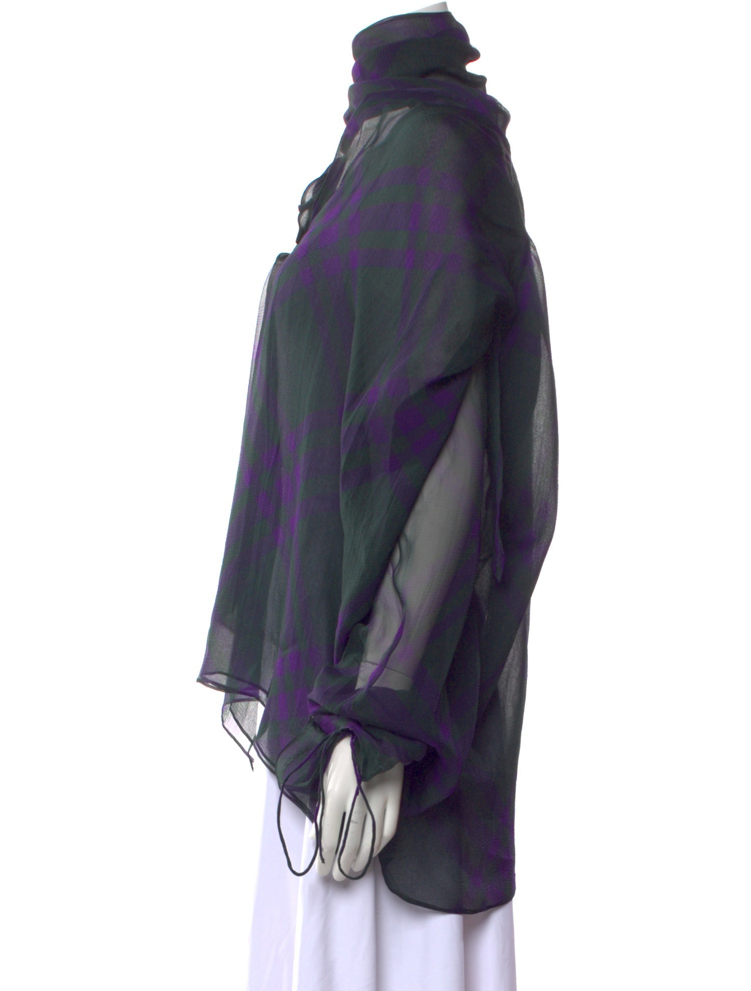 Burberry Silk Cowl Neck Blouse w/ Tags