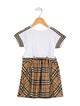 Burberry Girls' Short Sleeve Dress