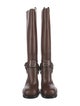Burberry Leather Riding Boots