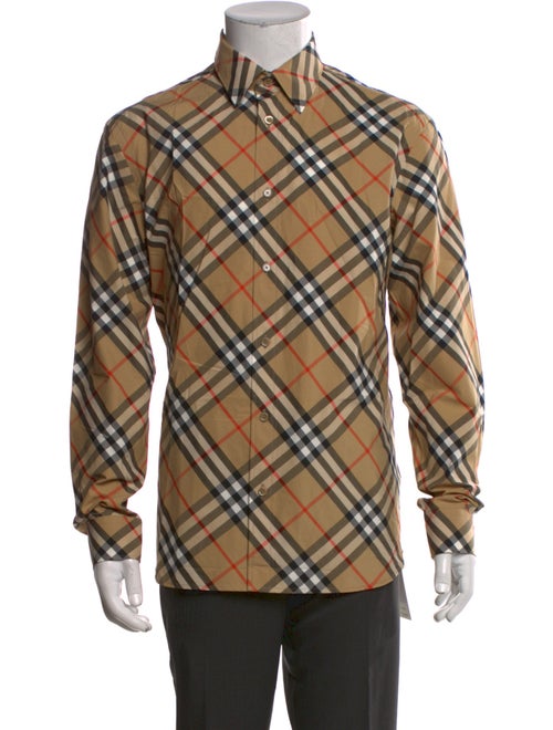 Burberry Nova Check Pattern Long Sleeve Shirt