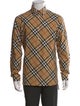 Burberry Nova Check Pattern Long Sleeve Shirt