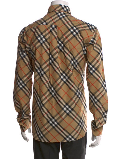 Burberry Nova Check Pattern Long Sleeve Shirt