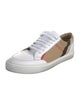 Burberry Nova Check Pattern Leather Sneakers