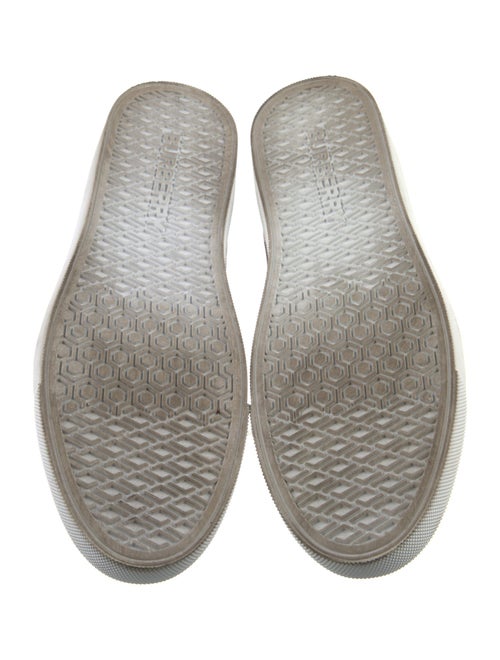 Burberry Nova Check Pattern Leather Sneakers