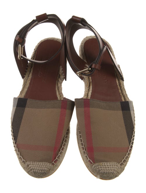 Burberry House Check Pattern Canvas Espadrilles