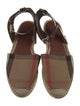Burberry House Check Pattern Canvas Espadrilles