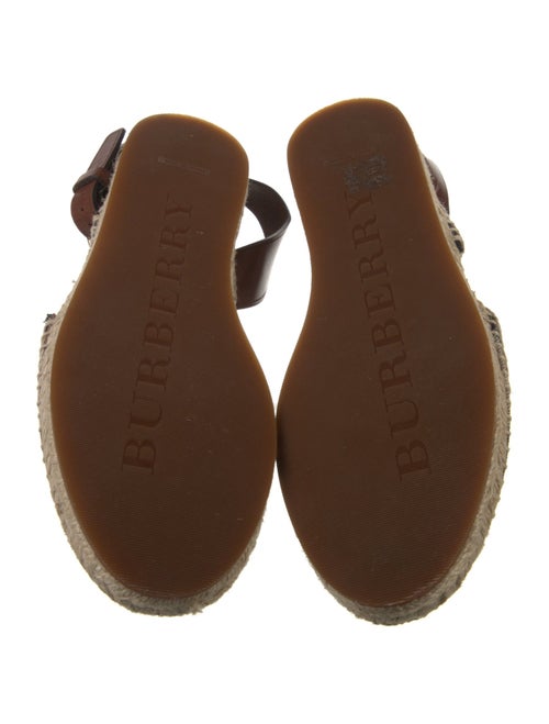 Burberry House Check Pattern Canvas Espadrilles
