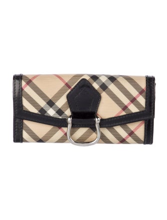 Burberry Nova Check Pattern Wristlet