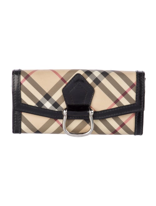 Burberry Nova Check Pattern Wristlet