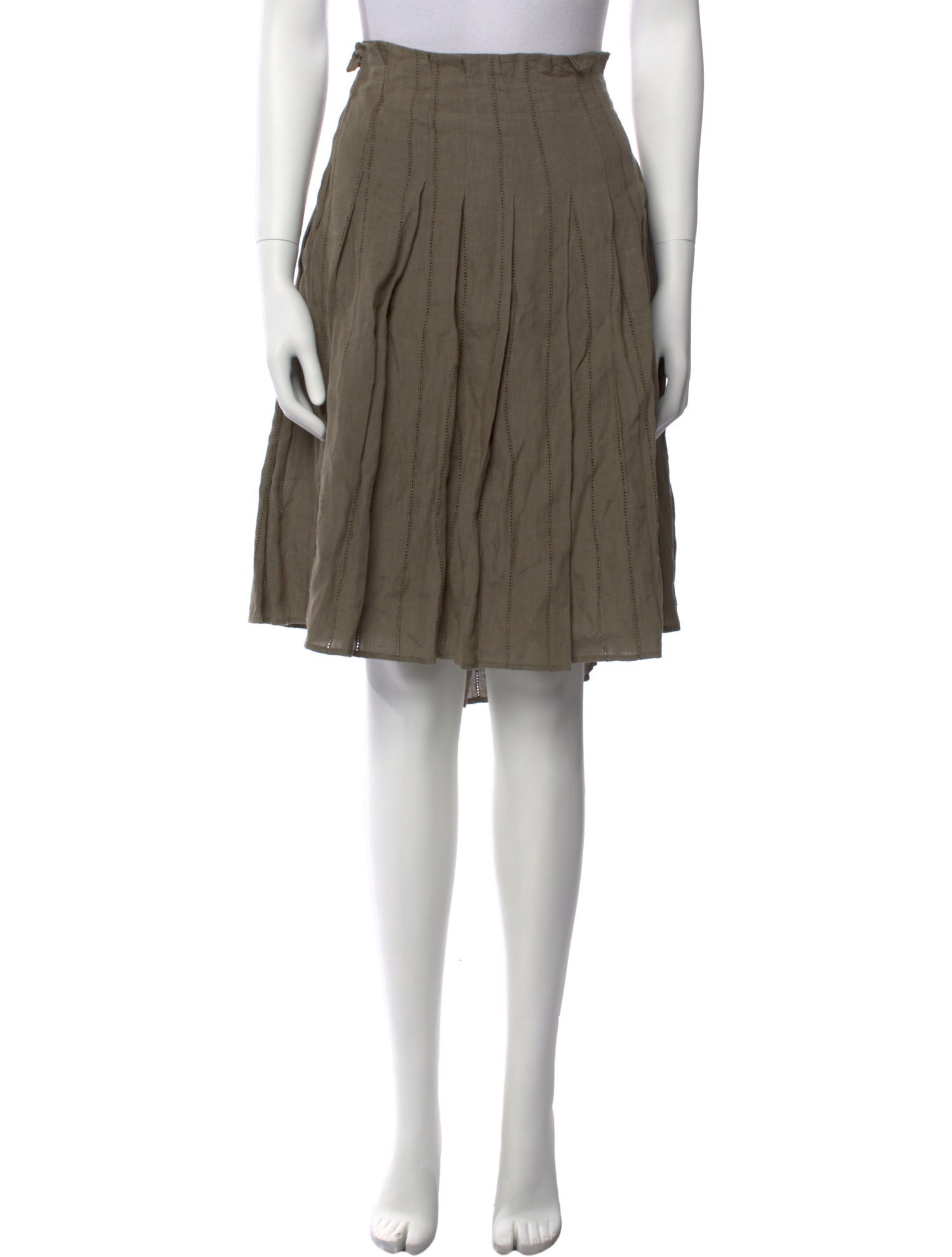 Burberry Linen Knee-Length Skirt w/ Tags