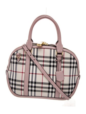 Burberry Classic/Haymarket Check Top Handle Bag