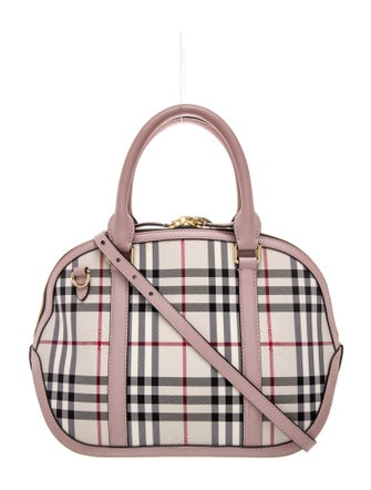 Burberry Classic/Haymarket Check Top Handle Bag