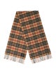 Burberry Cashmere Nova Check Pattern Scarf