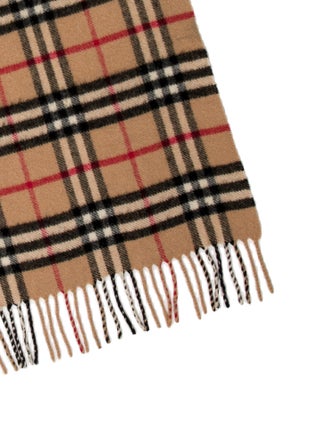 Burberry Cashmere Nova Check Pattern Scarf