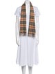 Burberry Cashmere Nova Check Pattern Scarf