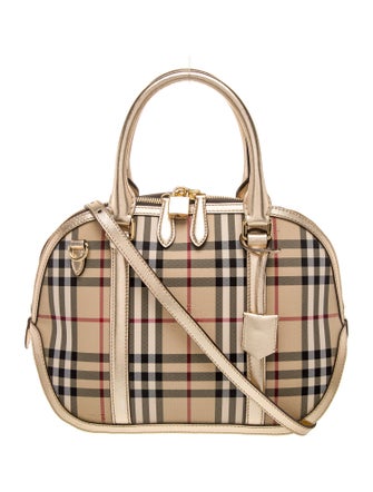 Burberry Haymarket Check Top Handle Bag