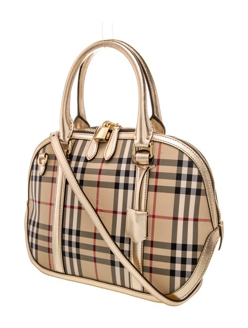 Burberry Haymarket Check Top Handle Bag