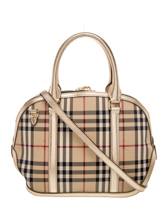 Burberry Haymarket Check Top Handle Bag