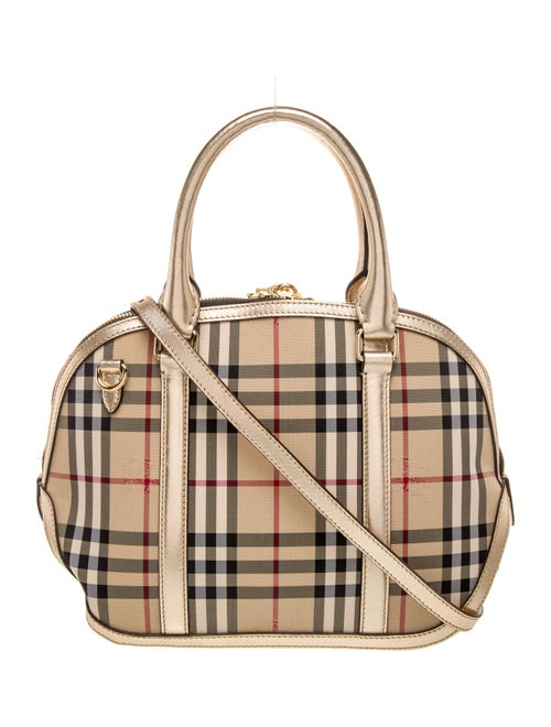 Burberry Haymarket Check Top Handle Bag