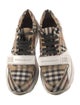 Burberry Plaid Print Sneakers
