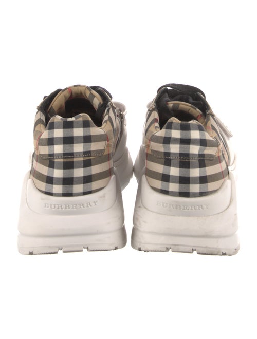 Burberry Plaid Print Sneakers