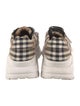 Burberry Plaid Print Sneakers