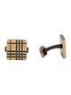 Burberry Embossed Check Square Cufflink