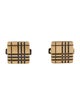 Burberry Embossed Check Square Cufflink