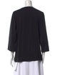 Burberry Scoop Neck Three-Quarter Sleeve Top