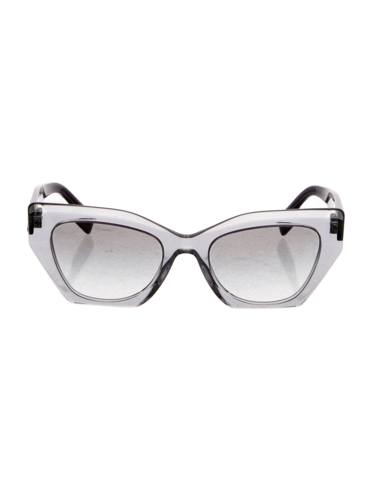 Burberry Exploded Check Pattern Cat-Eye Sunglasses