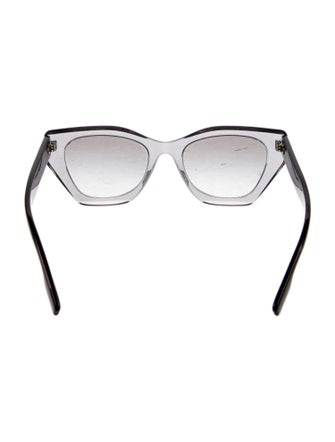 Burberry Exploded Check Pattern Cat-Eye Sunglasses