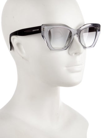 Burberry Exploded Check Pattern Cat-Eye Sunglasses