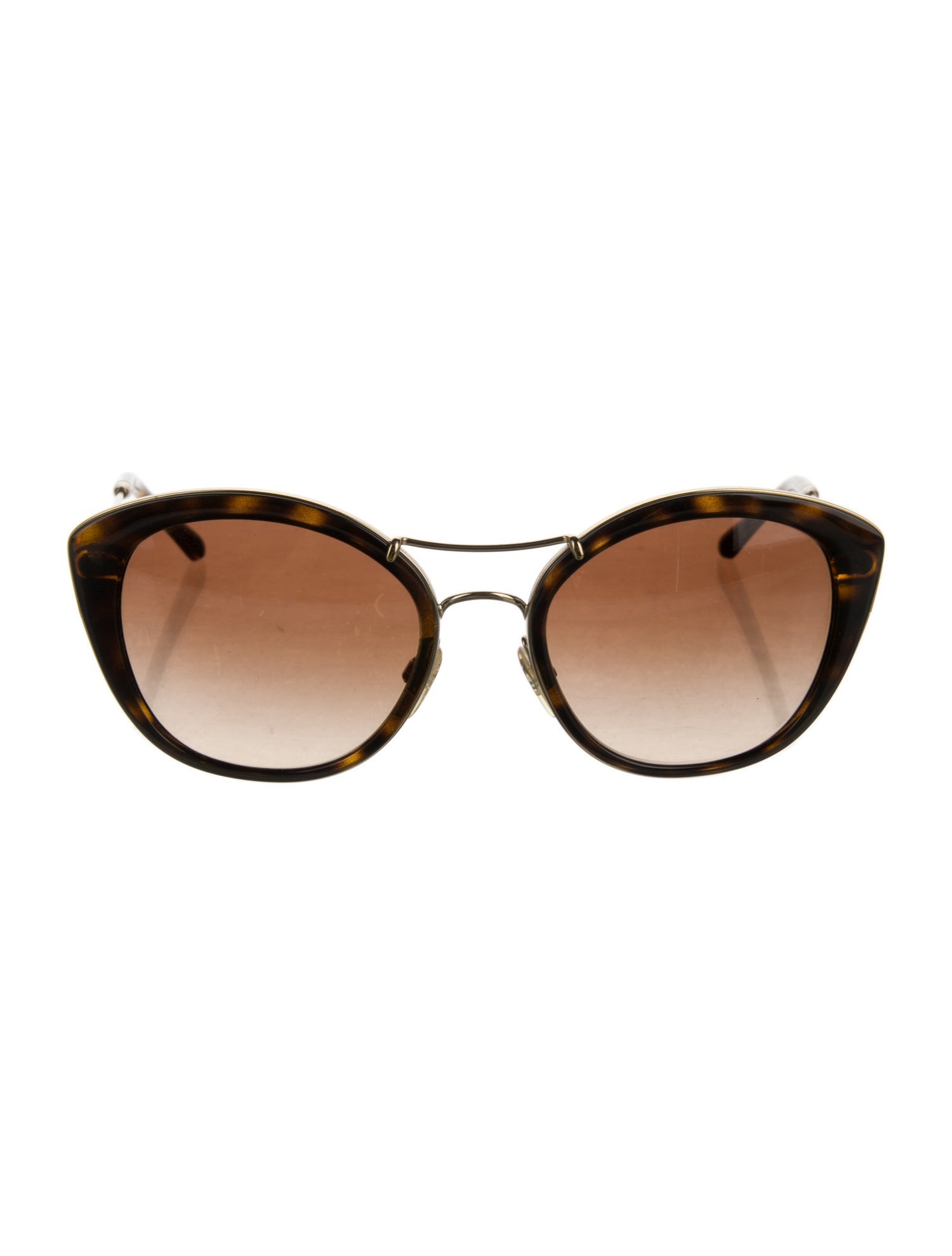 Burberry Nova Check Pattern Cat-Eye Sunglasses