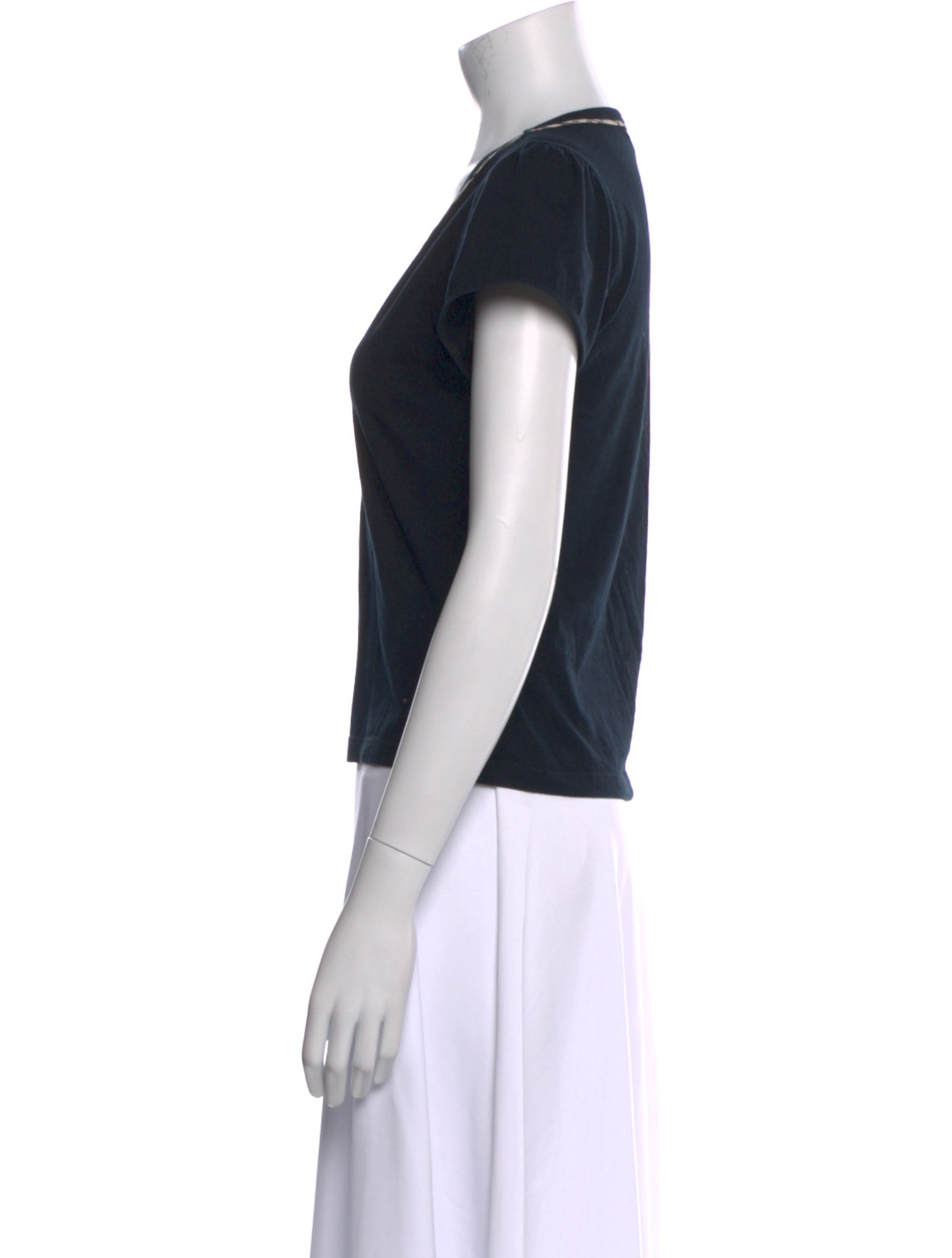 Burberry V-Neck Short Sleeve T-Shirt